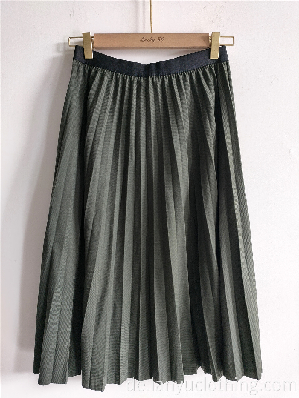 Solid Color Long Large Pleated Skirts